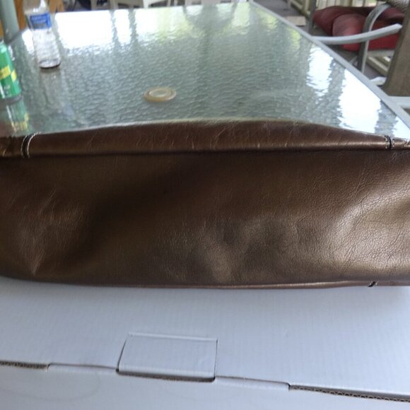 Giani Bernini leather copper color shoulder bag, top zipper closure very soft - Picture 7 of 16